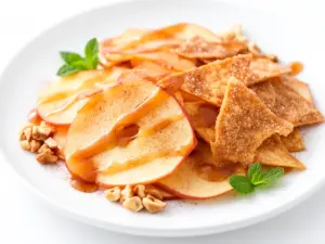 after school cinnamon apple nachos - featured image
