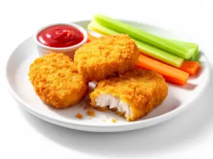 after school crispy baked chicken nuggets - featured image
