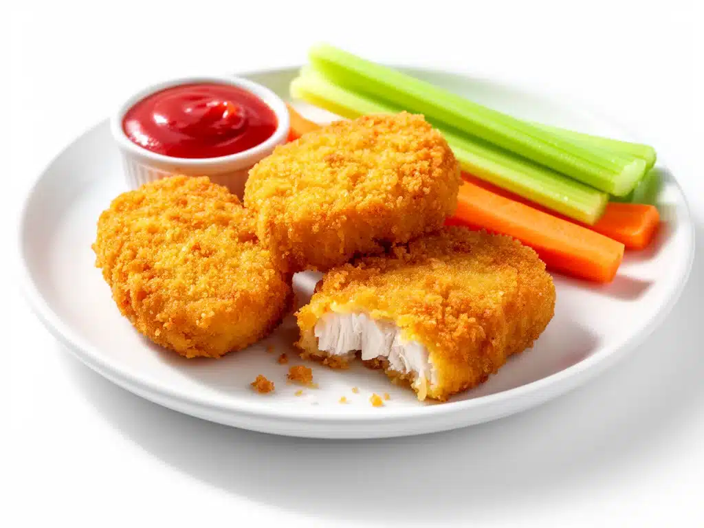 after school crispy baked chicken nuggets - featured image