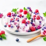 after school frozen yogurt berry bites - featured image
