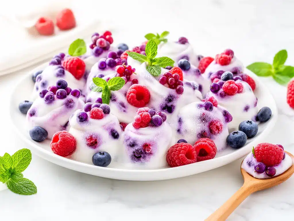 After School Frozen Yogurt Berry Bites Easy No-Bake Snack Recipe 4 after school frozen yogurt berry bites preparation steps