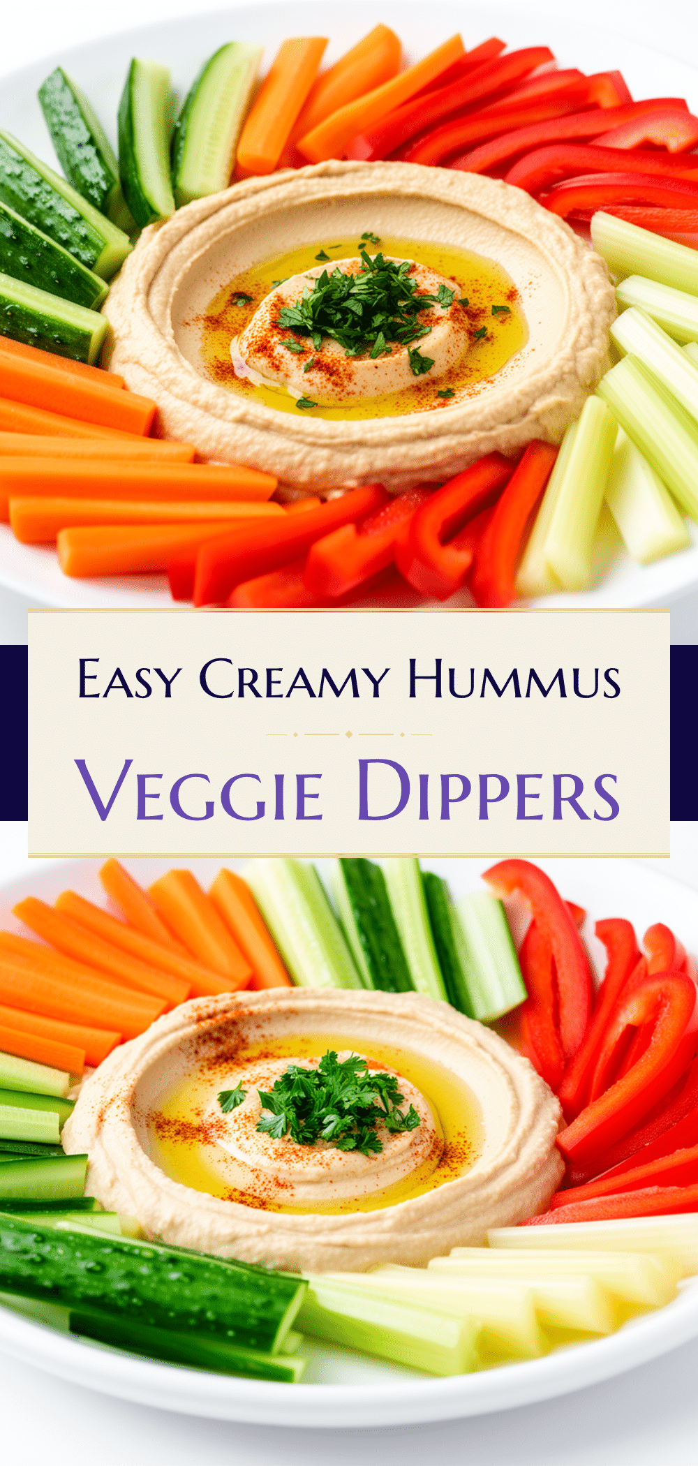 After School Hummus and Veggie Dippers Easy Healthy Snack Recipe 5 after school hummus and veggie dippers recipe