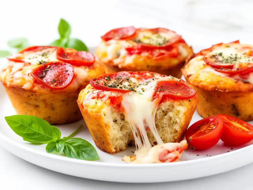back to school pepperoni pizza lunchbox muffins - featured image