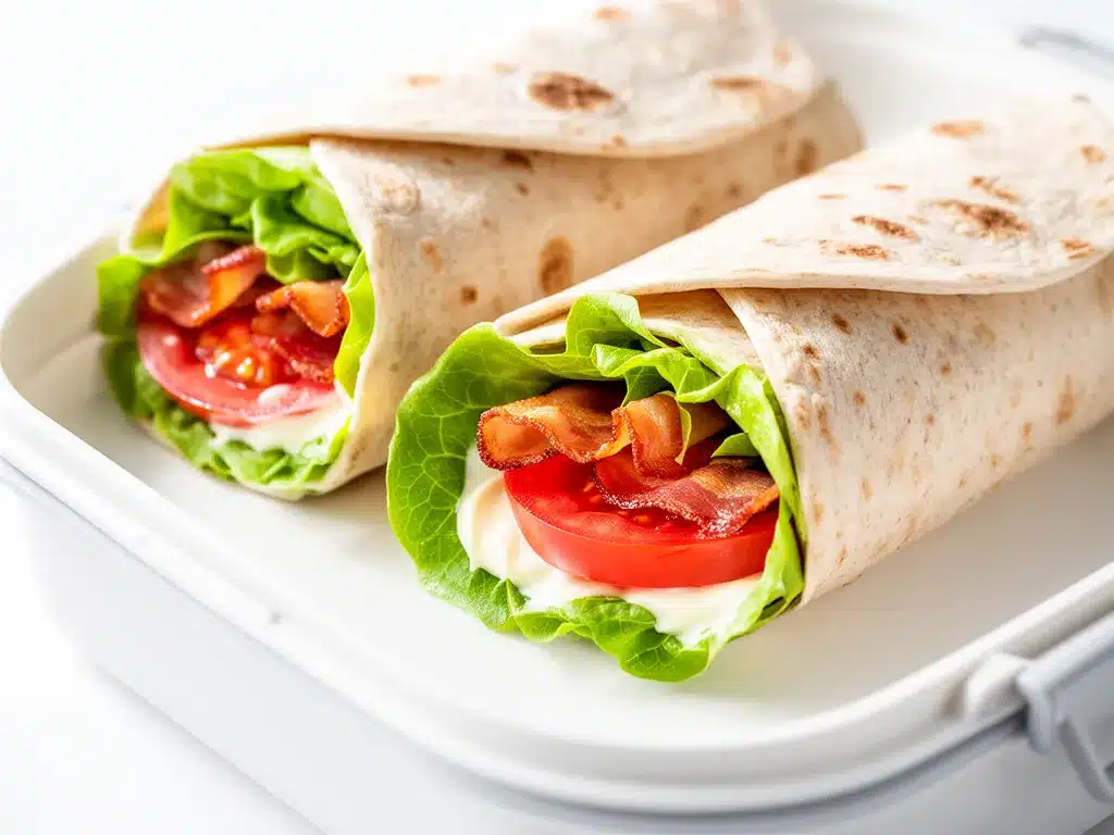 Back to School BLT Lunchbox Wraps Easy Recipe for Busy Days 4 BLT lunchbox wraps preparation steps