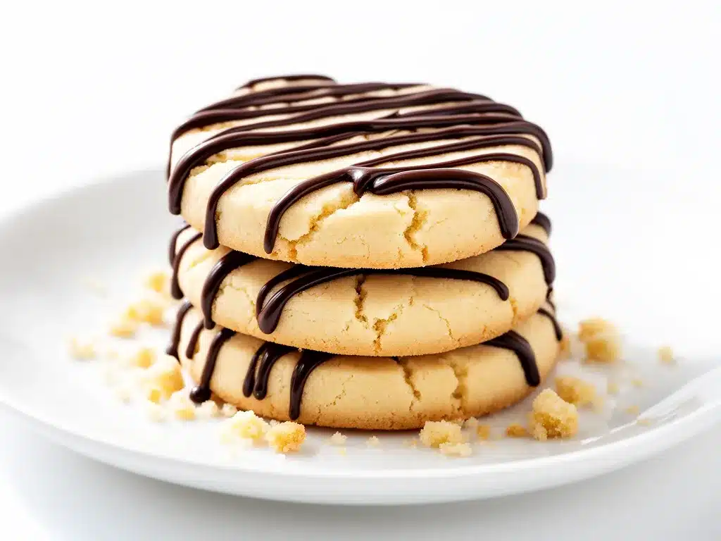 Buttery Shortbread Cookies with Chocolate Drizzle Easy Recipe to Make on Repeat 4 buttery shortbread cookies with chocolate drizzle preparation steps