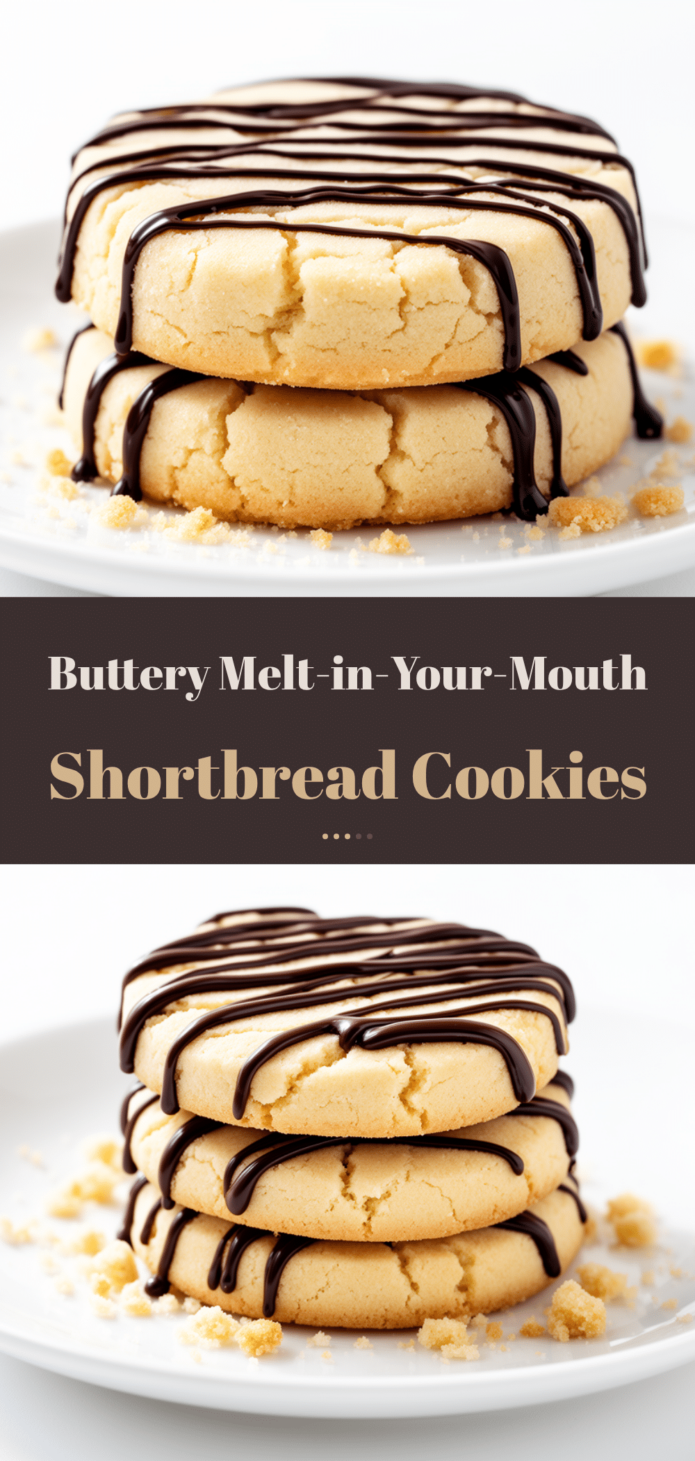 Buttery Shortbread Cookies with Chocolate Drizzle Easy Recipe to Make on Repeat 5 buttery shortbread cookies with chocolate drizzle recipe