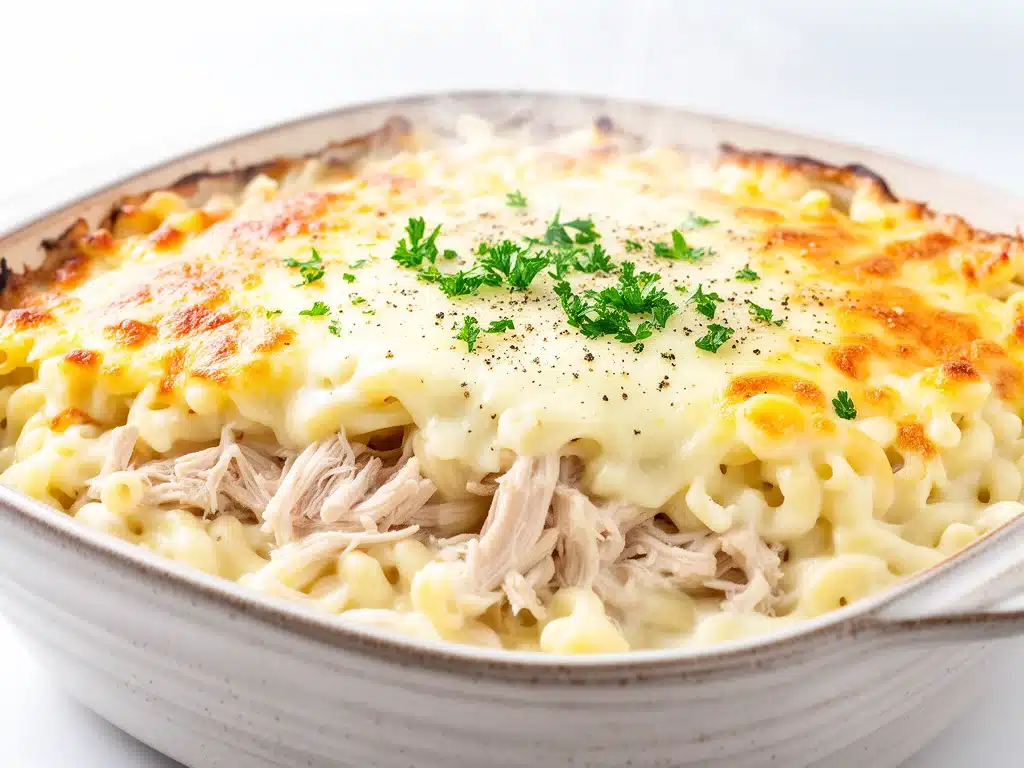 cheesy baked chicken Alfredo - featured image