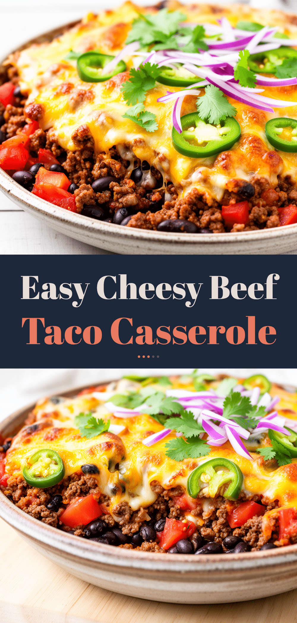 Cheesy Beef Taco Casserole Recipe Easy Family Dinner Idea 5 cheesy beef taco casserole recipe