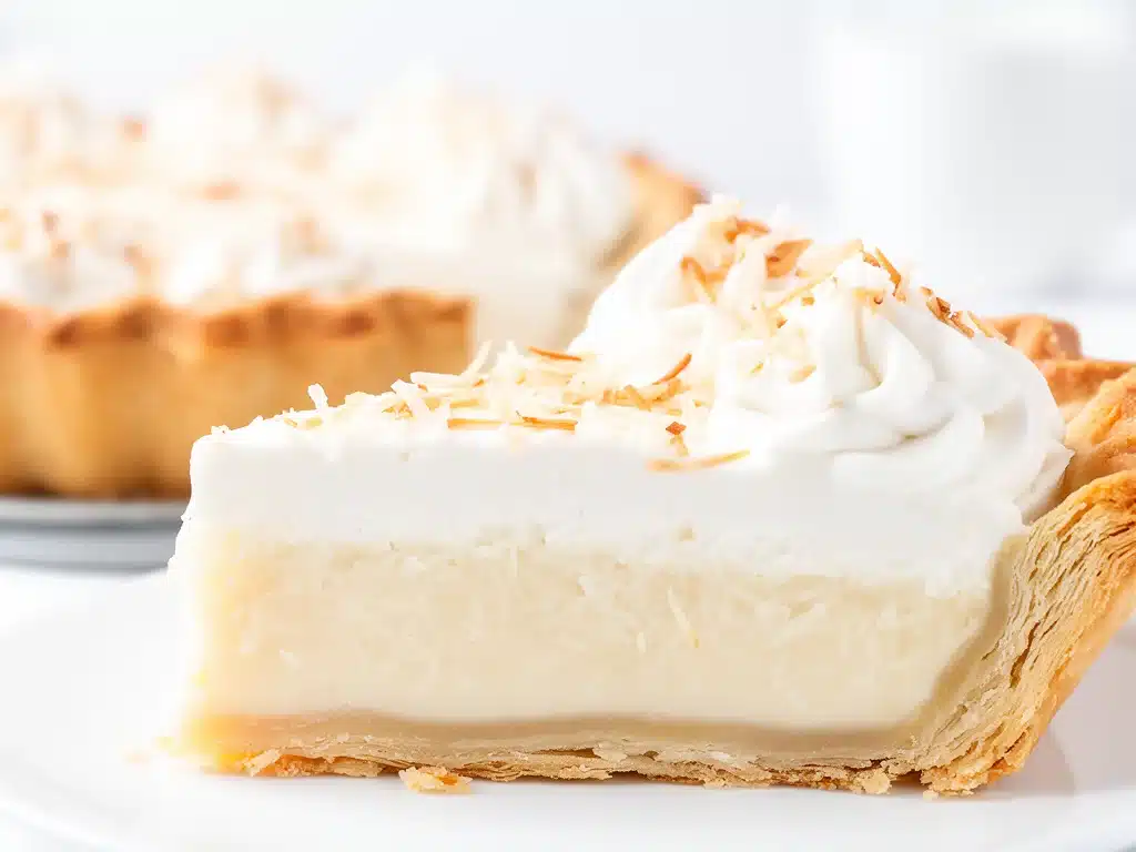 creamy coconut cream pie - featured image