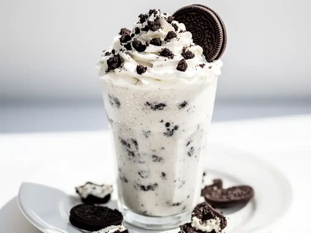 Creamy Cookies and Cream Milkshake Recipe Easy 5-Ingredient Homemade Shake 4 creamy cookies and cream milkshake preparation steps
