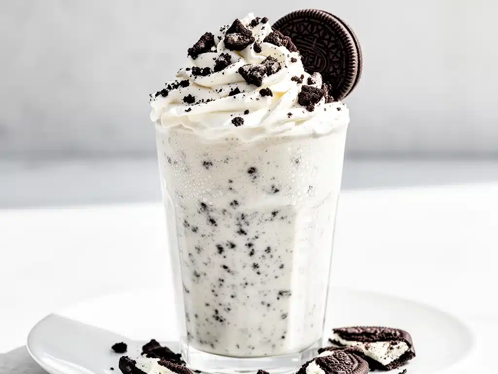 creamy cookies and cream milkshake - featured image