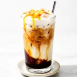 creamy iced caramel macchiato recipe - featured image