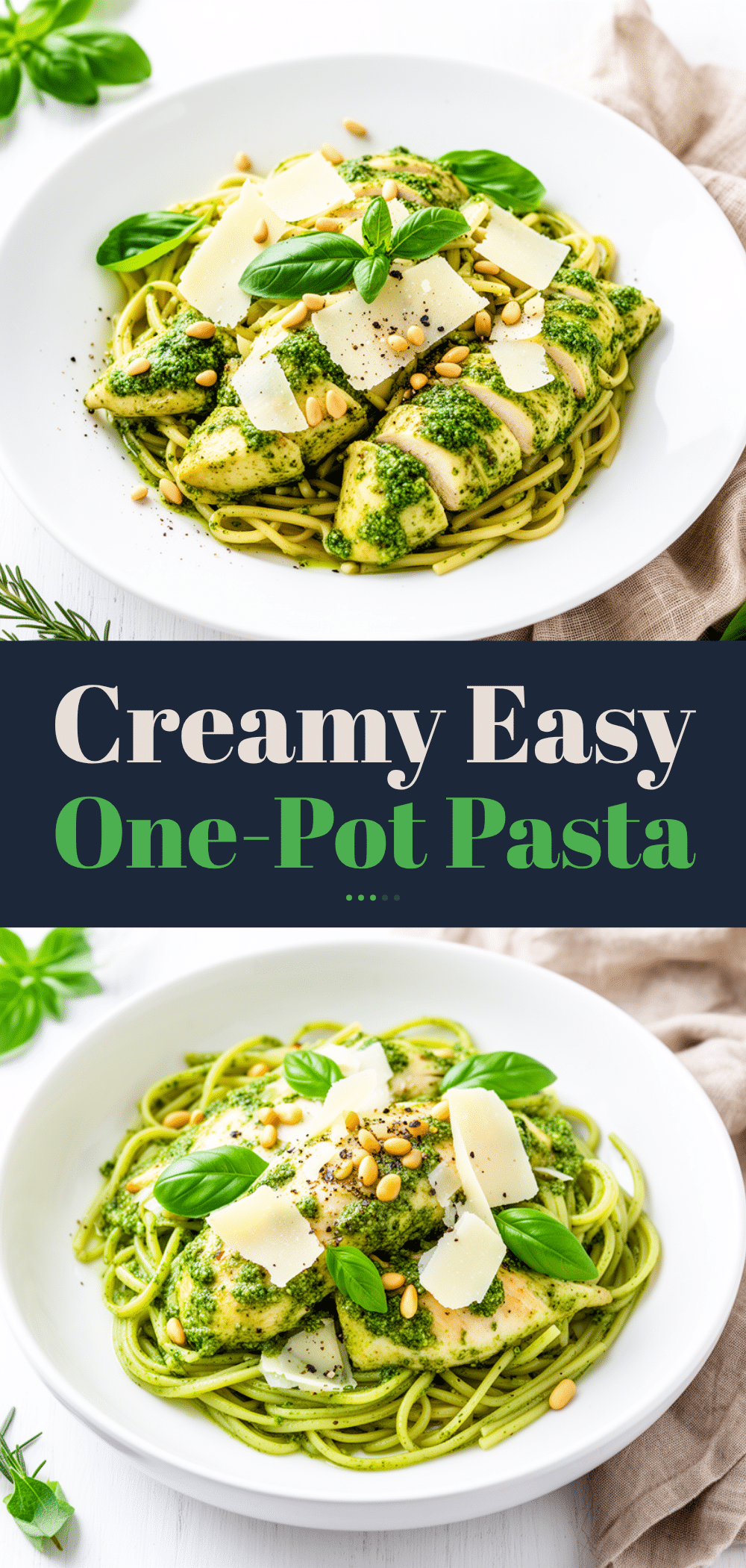 Creamy Pesto Chicken Pasta Recipe Easy One-Pot Dinner to Make Tonight 5 creamy pesto chicken pasta recipe