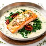 creamy tuscan garlic salmon - featured image