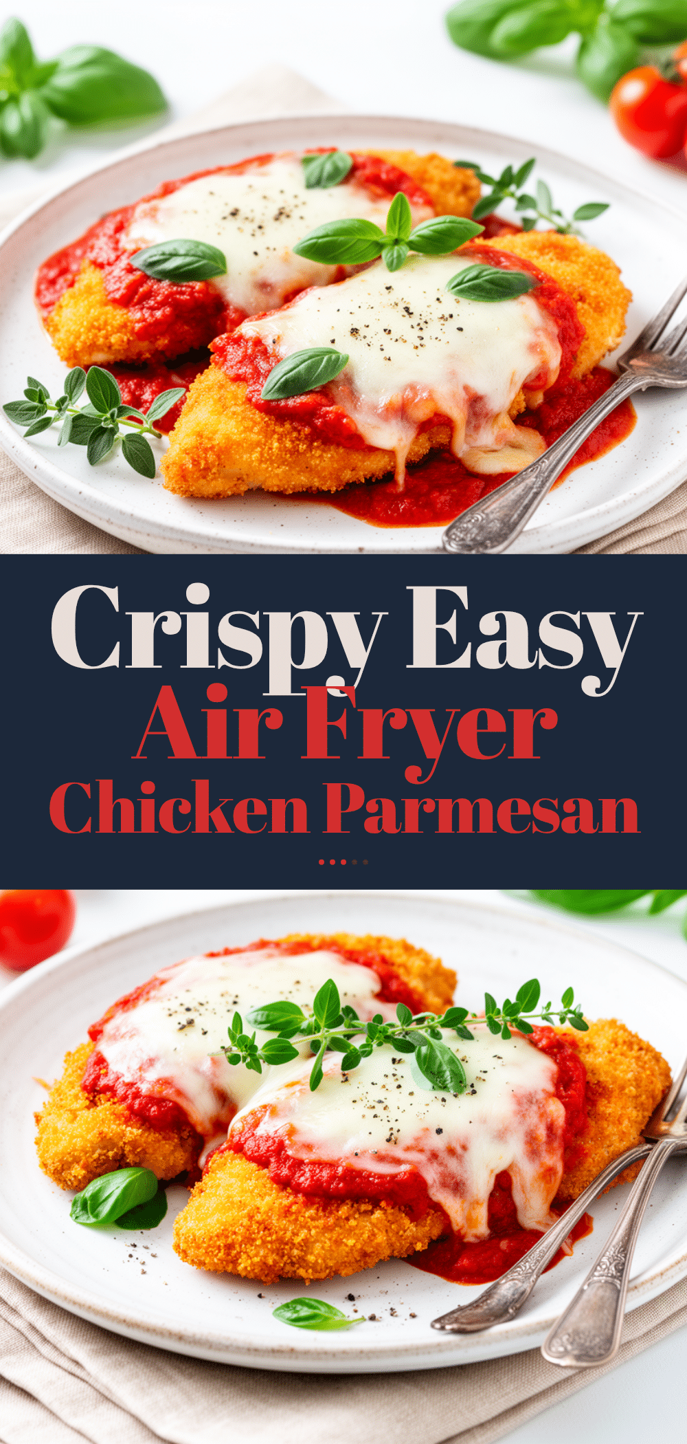 Crispy Air Fryer Chicken Parmesan Recipe Easy Weeknight Dinner Idea 5 crispy air fryer chicken Parmesan recipe