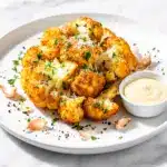 crispy air fryer garlic Parmesan cauliflower - featured image