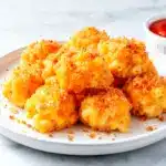 crispy baked mac and cheese bites - featured image