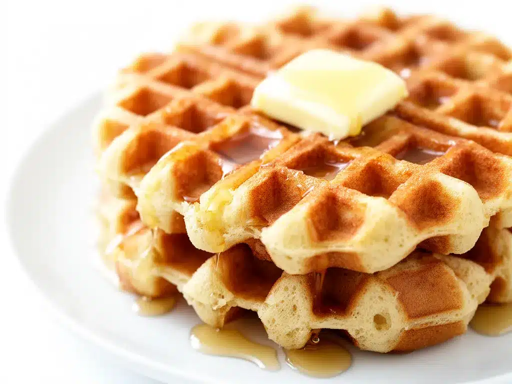Crispy Belgian Waffles Recipe Easy Homemade Maple Butter Your Family Will Crave 4 crispy Belgian waffles recipe preparation steps
