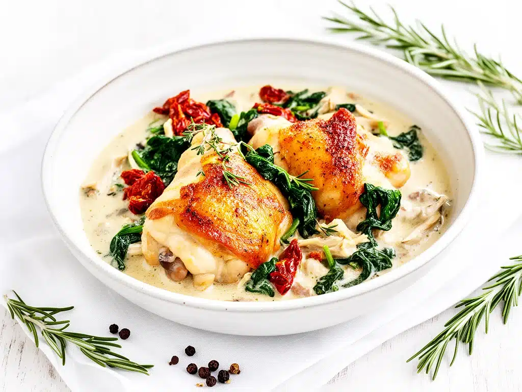 crockpot creamy Tuscan chicken - featured image