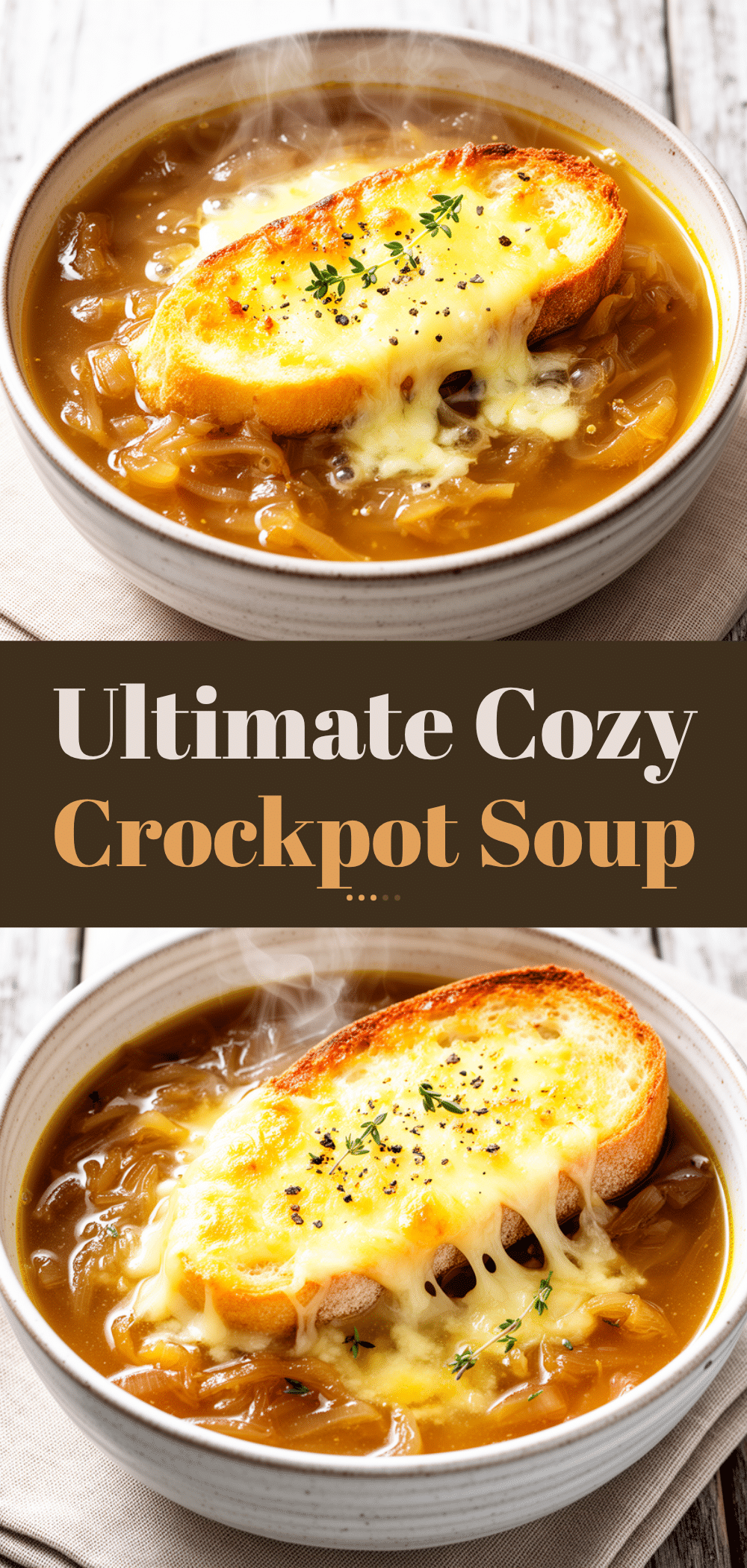 Crockpot French Onion Soup Recipe Easy Cozy Cheesy Comfort Meals 5 crockpot french onion soup recipe