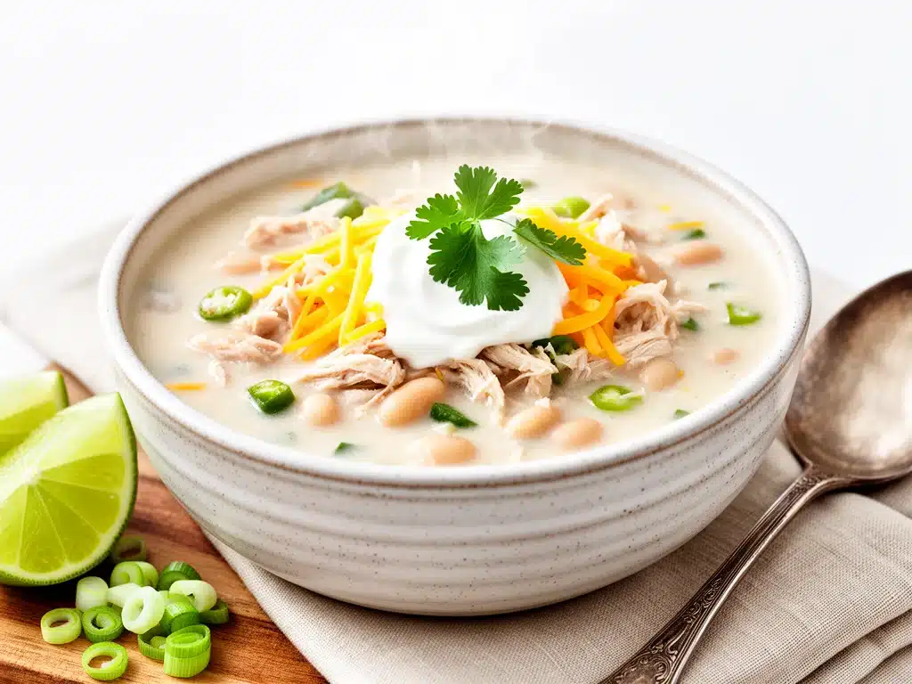 crockpot white chicken chili - featured image