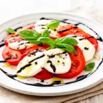 fresh Caprese salad with balsamic glaze - featured image