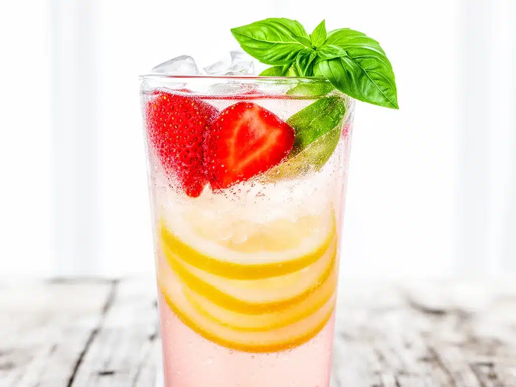 Fresh Strawberry Basil Lemonade Recipe 5 Easy Steps for Summer Refreshment 4 fresh strawberry basil lemonade preparation steps