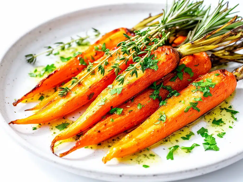 Garlic Herb Butter Roasted Carrots Easy Recipe for Weeknight Dinners 4 garlic herb butter roasted carrots preparation steps