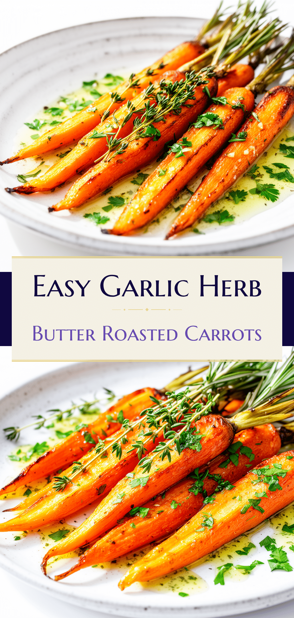 Garlic Herb Butter Roasted Carrots Easy Recipe for Weeknight Dinners 5 garlic herb butter roasted carrots recipe