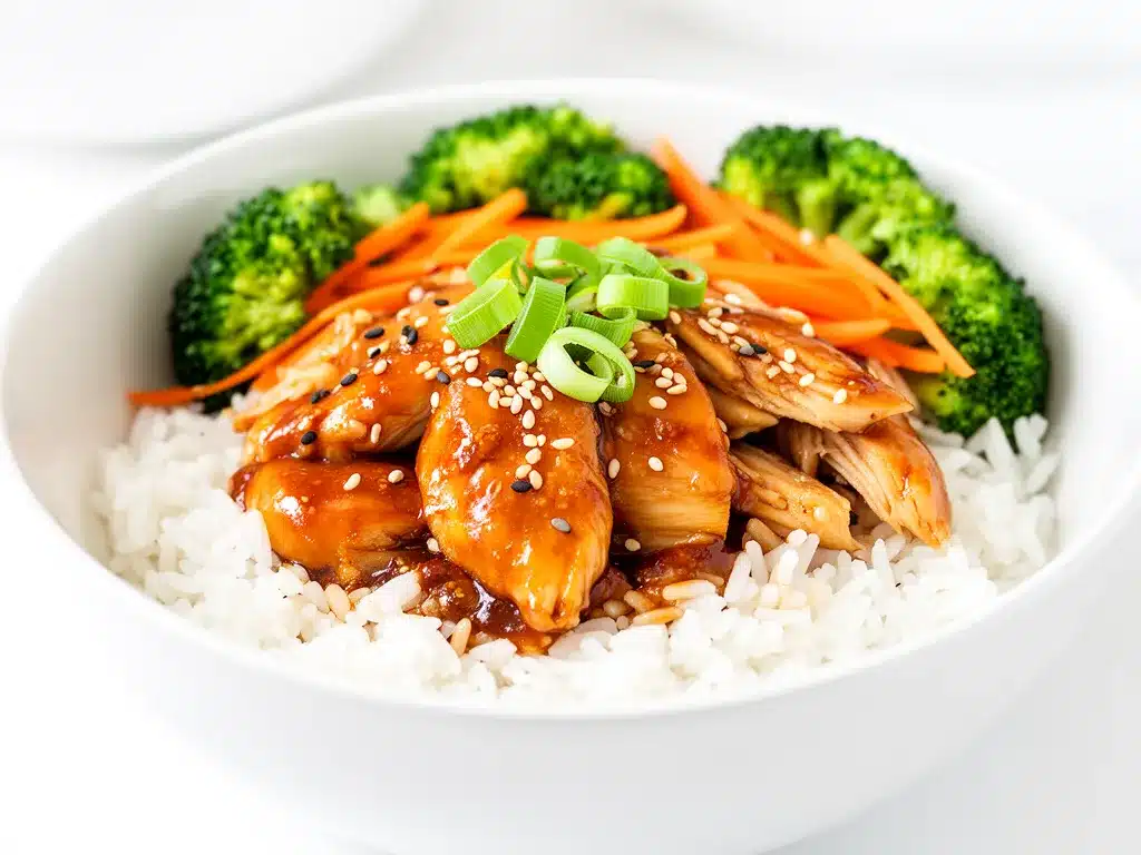 High Protein Teriyaki Chicken Rice Bowl Recipe Easy Weeknight Dinner 4 high protein teriyaki chicken rice bowl preparation steps