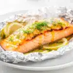 honey mustard baked salmon recipe - featured image