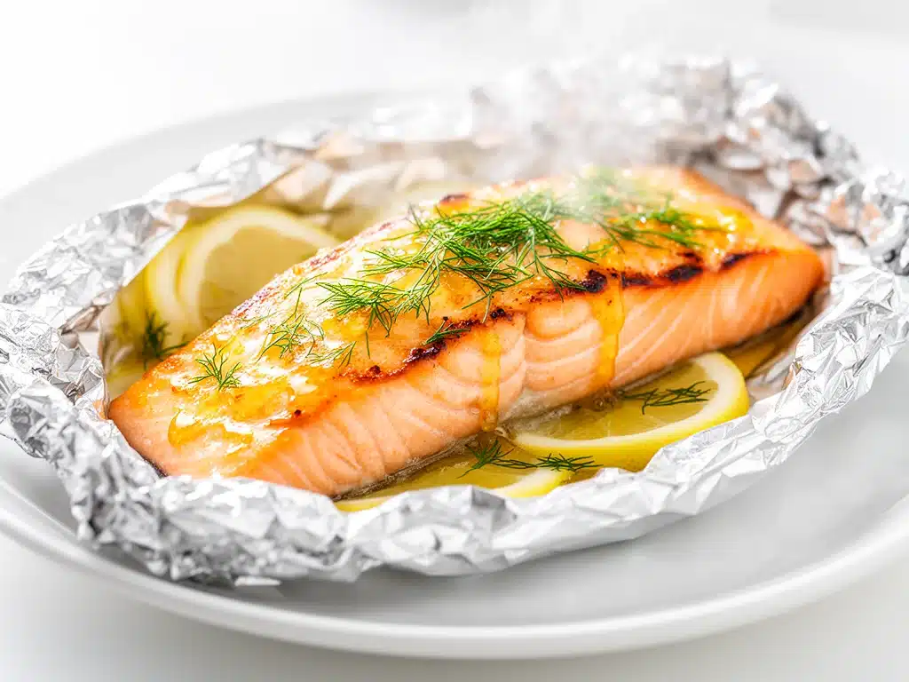 honey mustard baked salmon recipe - featured image