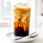iced Spanish latte with sweet condensed milk - featured image