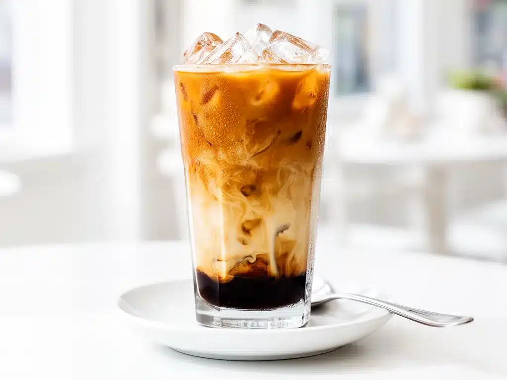 Iced Spanish Latte with Sweet Condensed Milk Easy Recipe for Busy Weeknights 4 iced Spanish latte with sweet condensed milk preparation steps
