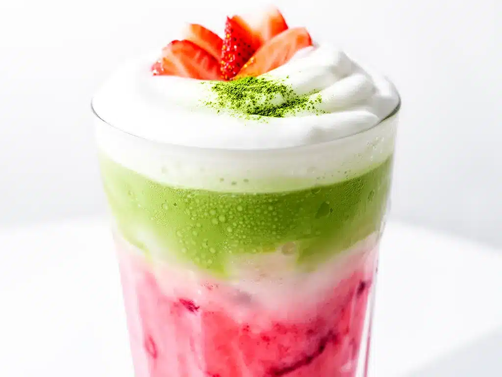 Iced Strawberry Matcha Latte Recipe Easy 5-Ingredient Drink to Make on Repeat 4 iced strawberry matcha latte preparation steps