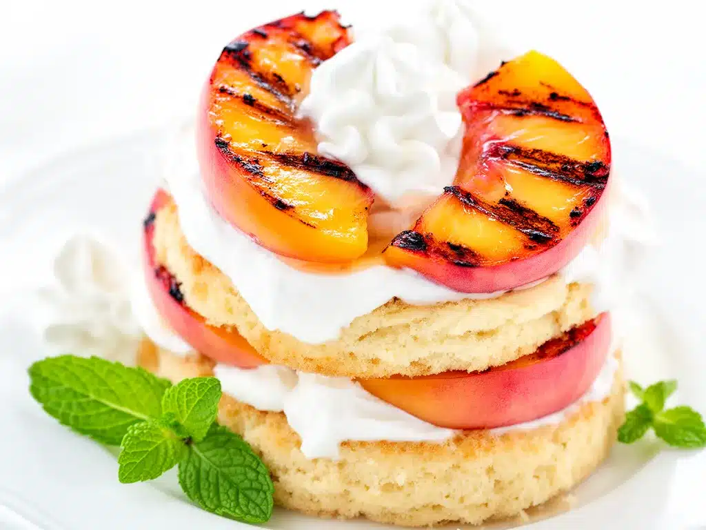 Labor Day Grilled Peach Shortcake Recipe Easy Summer Dessert Idea 4 labor day grilled peach shortcake preparation steps