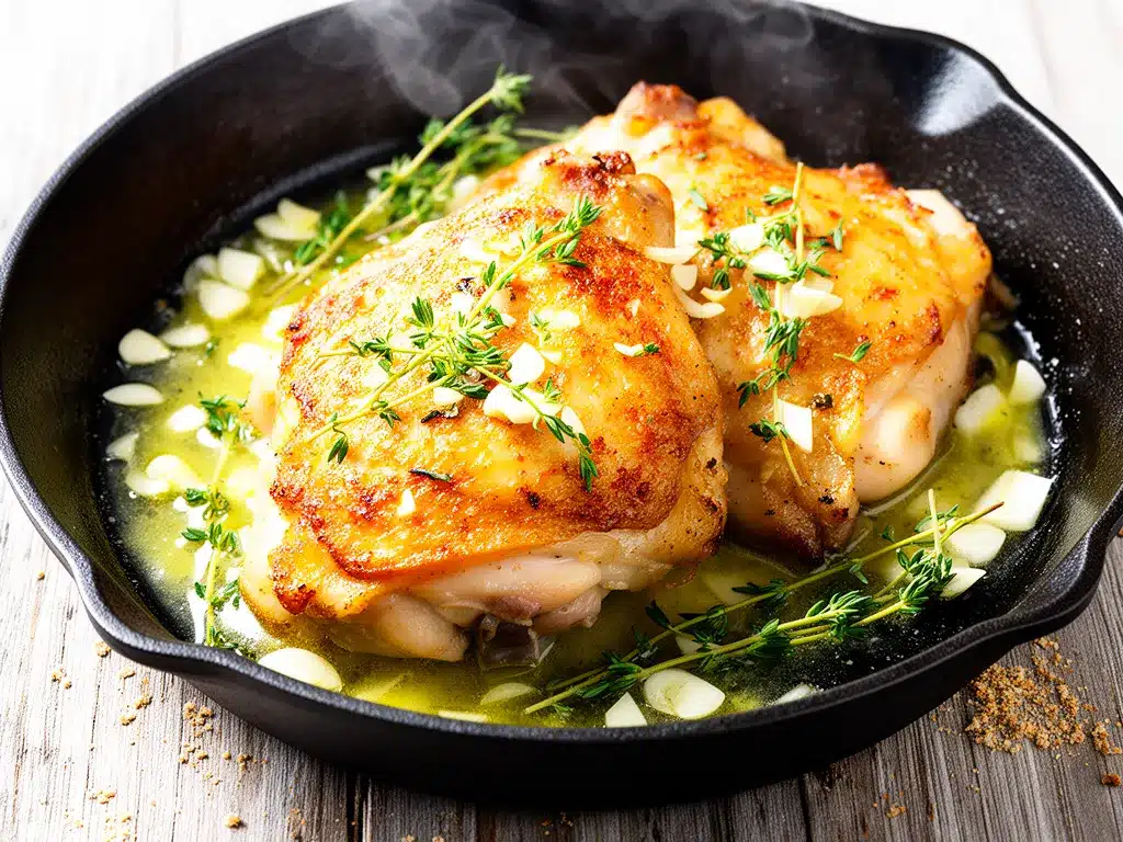 Lemon Garlic Butter Chicken Thighs Easy Recipe for Busy Weeknights 4 lemon garlic butter chicken thighs preparation steps