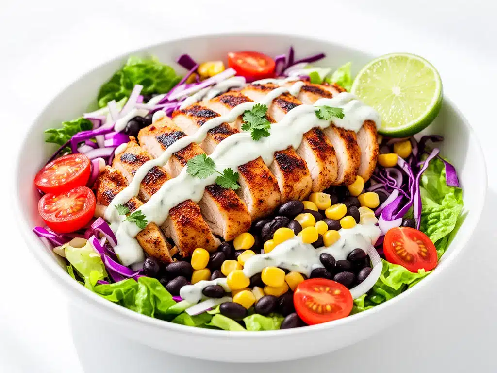 Home 5 loaded southwest chicken salad - featured image