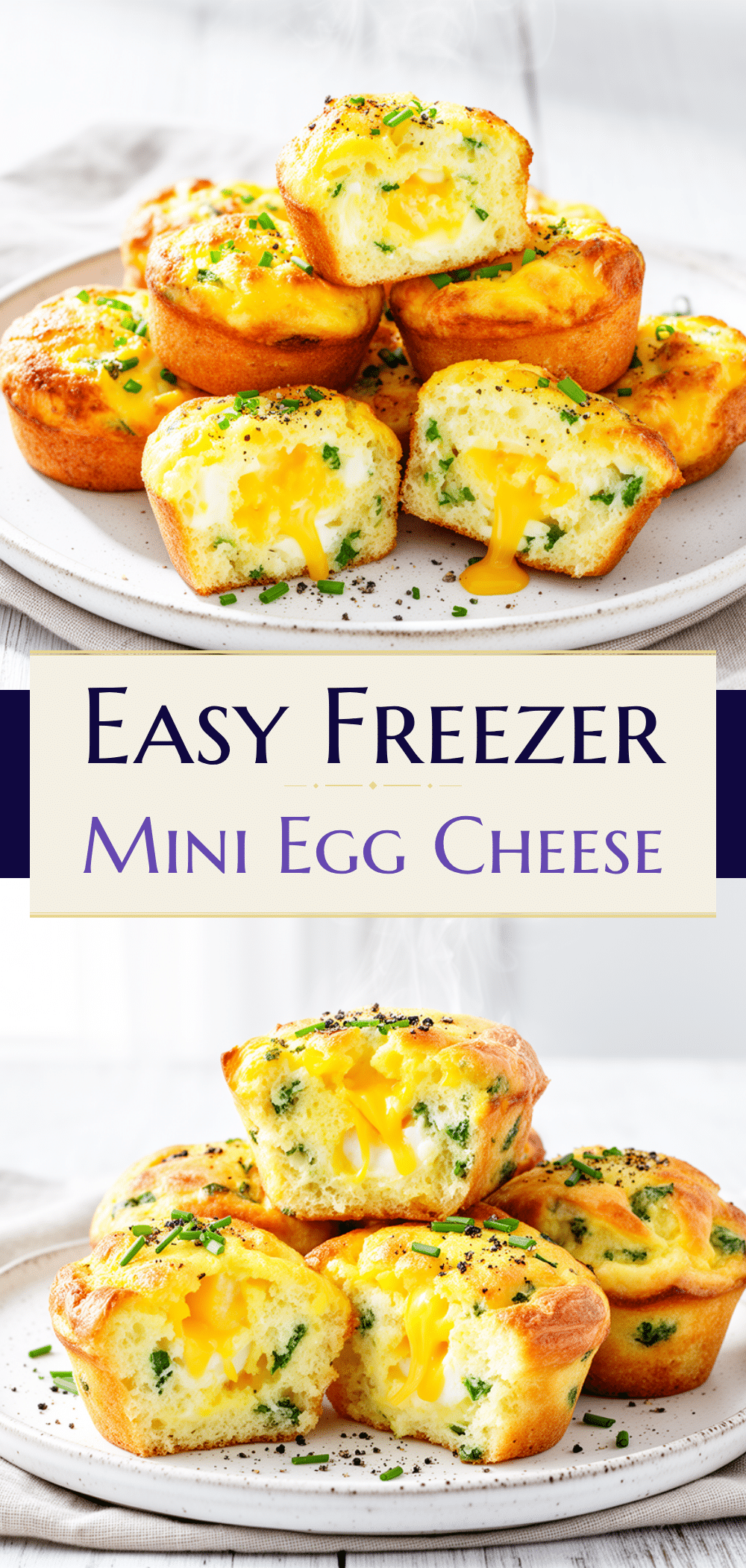 Back to School Mini Egg and Cheese Breakfast Muffins Easy Recipe for Busy Weeknights 5 mini egg and cheese breakfast muffins recipe