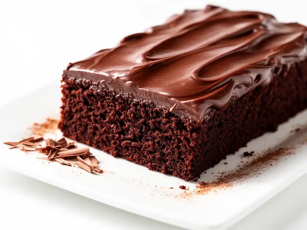 moist chocolate sheet cake - featured image