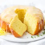 moist lemon pound cake - featured image