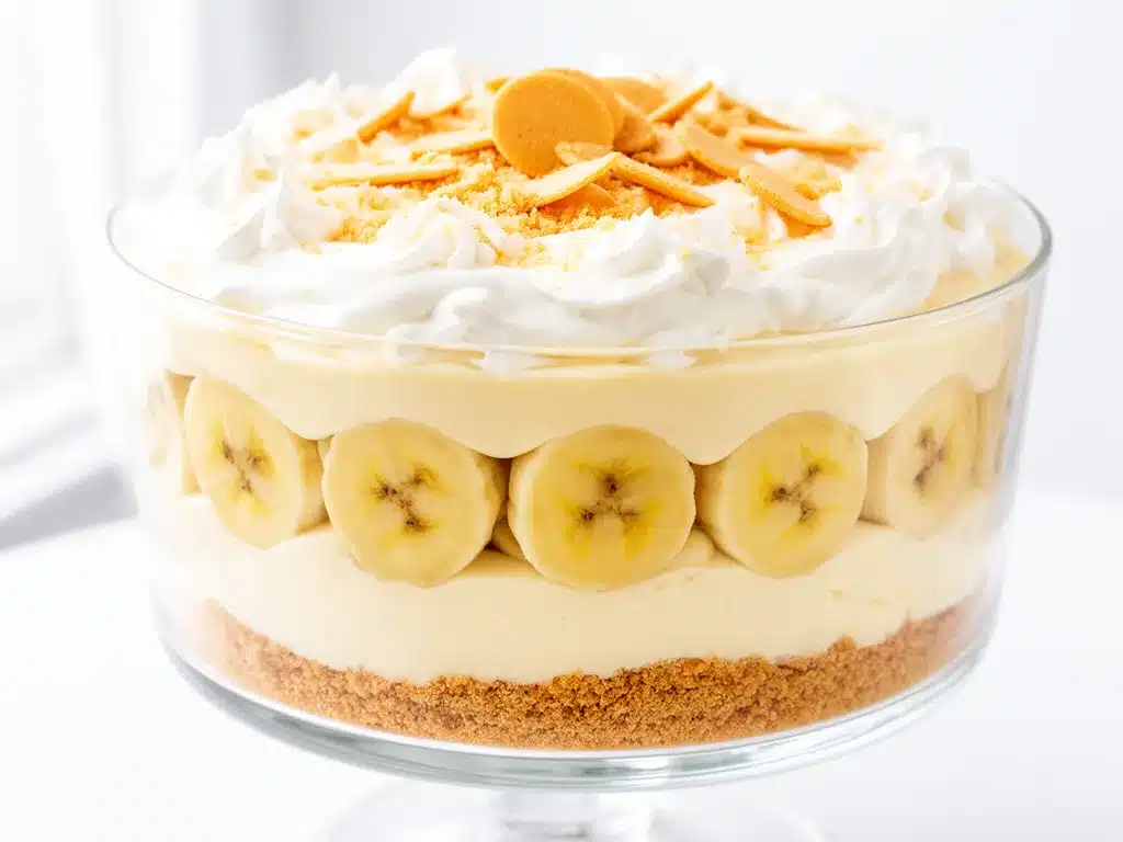 Labor Day No Bake Banana Pudding Cheesecake Easy Simple Ingredients Recipe 4 no bake banana pudding cheesecake preparation steps