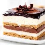 no bake chocolate eclair cake - featured image