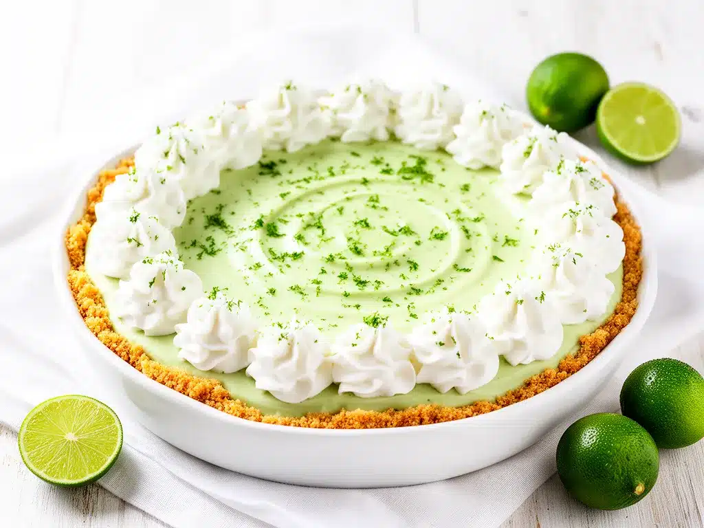 No Bake Key Lime Pie Recipe 5 Easy Steps for Creamy Tangy Filling 4 no bake key lime pie preparation steps