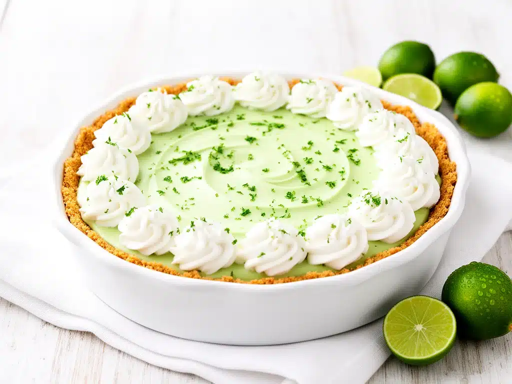 no bake key lime pie - featured image