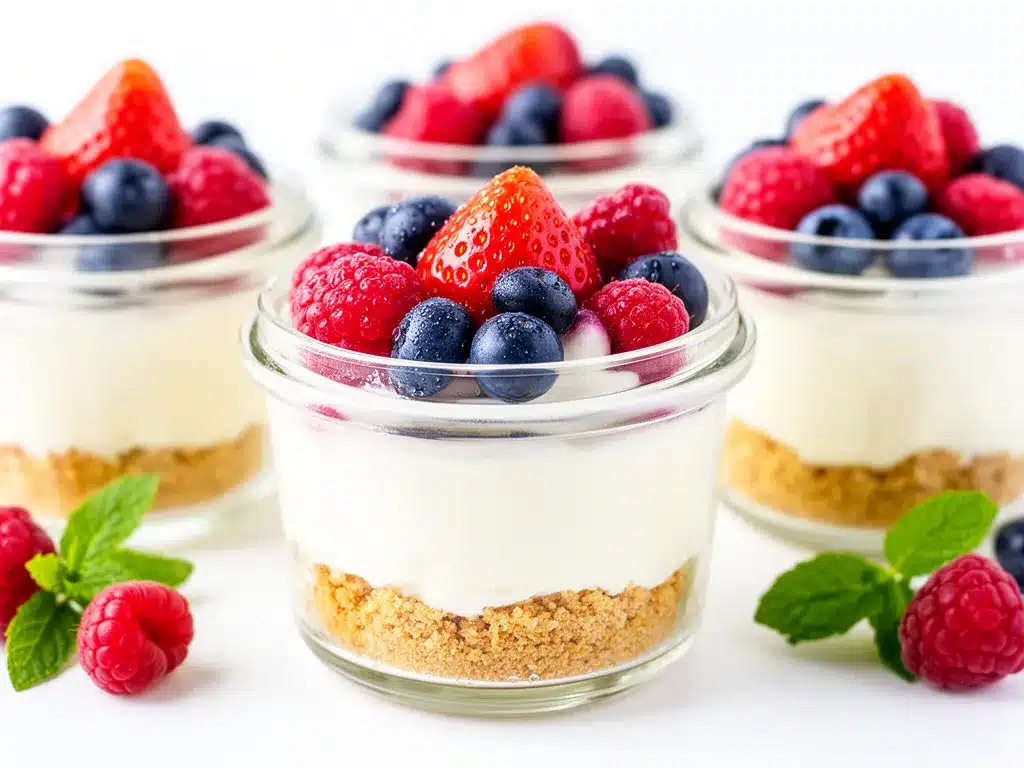 No Bake Mini Berry Cheesecake Jars Easy Recipe with Simple Ingredients 4 no bake mini berry cheesecake jars preparation steps