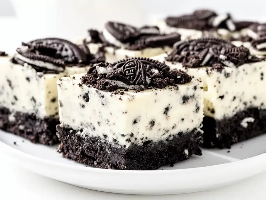 No Bake Oreo Cheesecake Bars Easy Recipe with Simple Ingredients Youll Make on Repeat 4 no bake Oreo cheesecake bars preparation steps