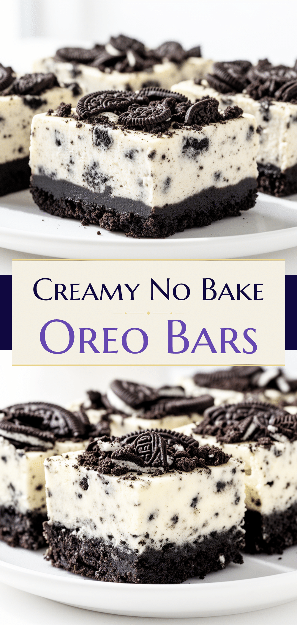 No Bake Oreo Cheesecake Bars Easy Recipe with Simple Ingredients Youll Make on Repeat 5 no bake Oreo cheesecake bars recipe