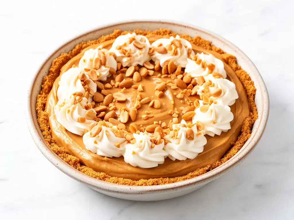 no bake peanut butter pie - featured image