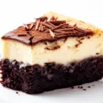 rich chocolate brownie cheesecake - featured image